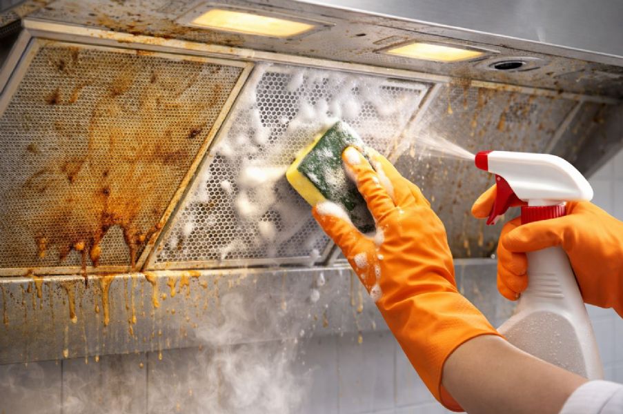 不再為油垢煩惱！廚房高效清潔陳年油污的方法