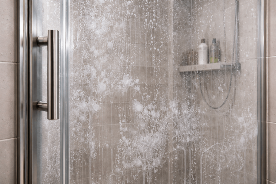 淋浴拉門水垢難清怎麼辦？玻璃水垢成因、清潔與保養一次了解